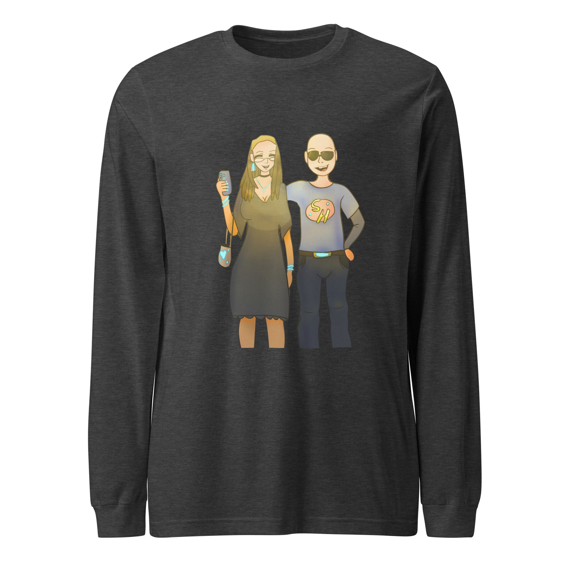 Aunt and Uncle Long Sleeve Tee-long sleeve shirt-Dark Grey Heather-XS-mysticalcherry