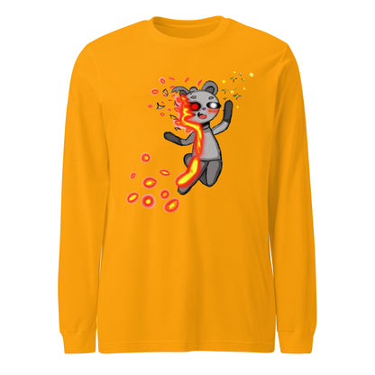 LavaBear Character Long Sleeve Tee-long sleeve shirt-Gold-XS-mysticalcherry