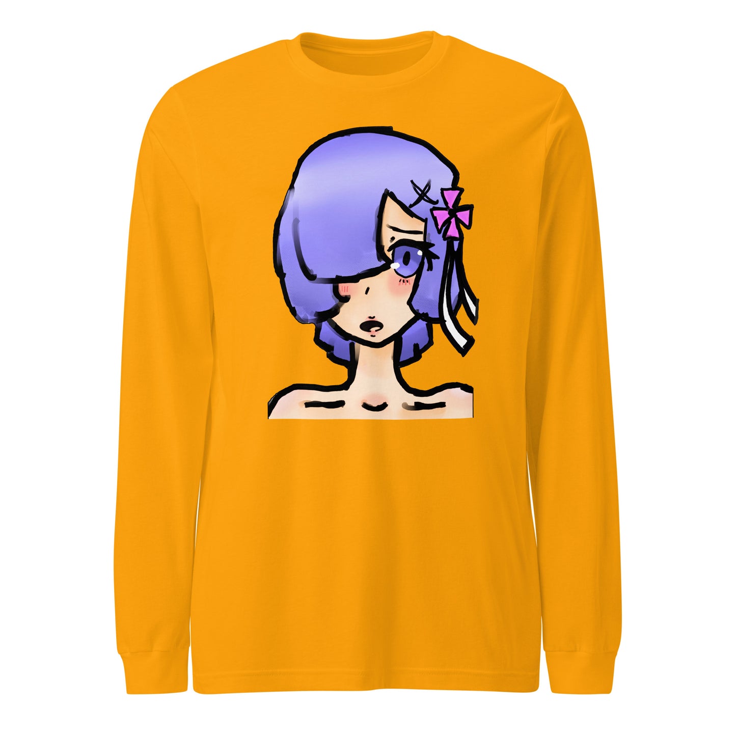 Berry Long Sleeve Tee-long sleeve shirt-Gold-XS-mysticalcherry