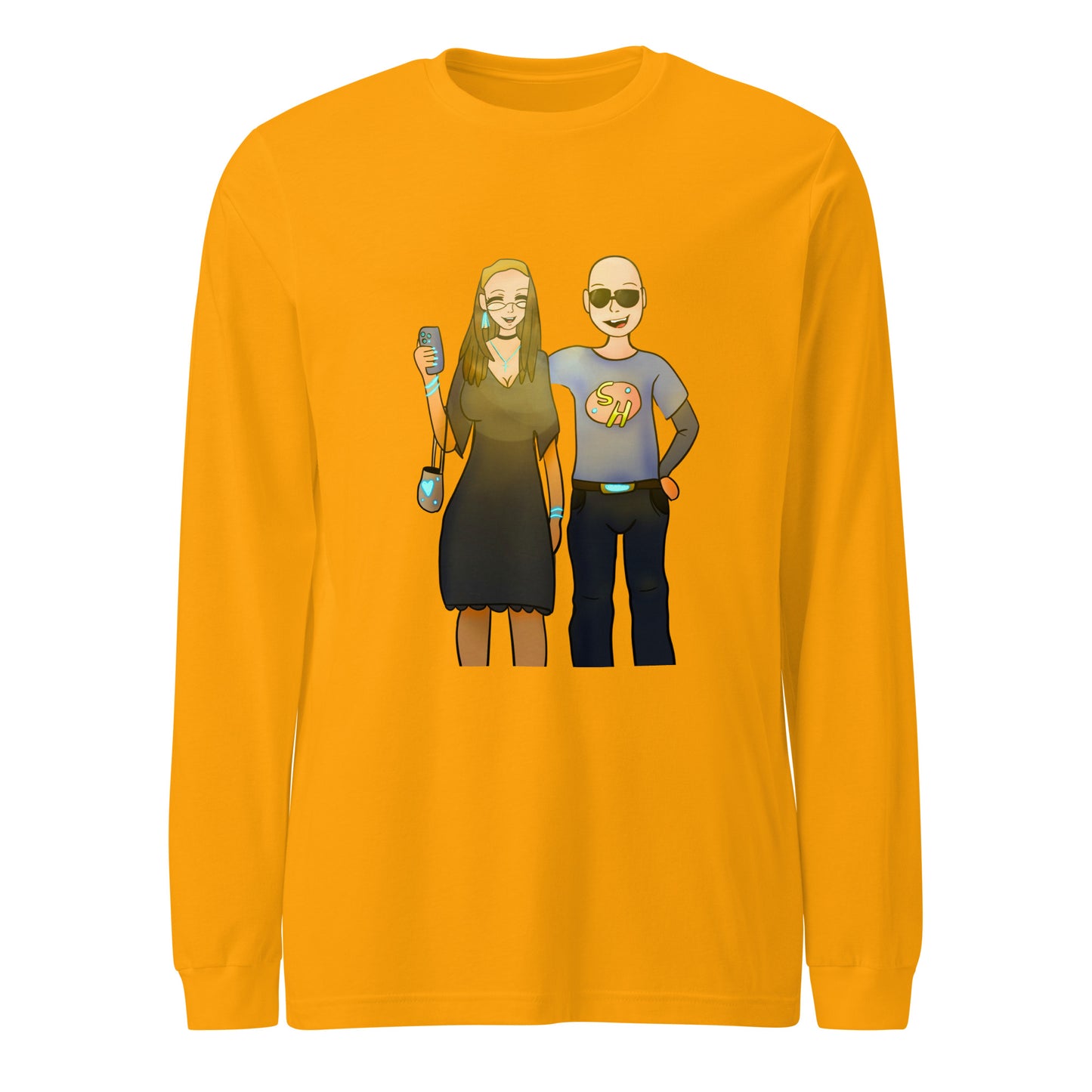 Aunt and Uncle Long Sleeve Tee-long sleeve shirt-Gold-XS-mysticalcherry