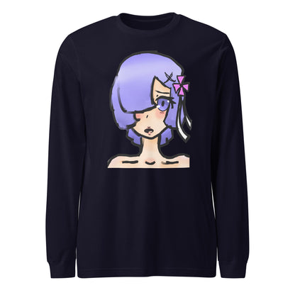 Berry Long Sleeve Tee-long sleeve shirt-Navy-XS-mysticalcherry