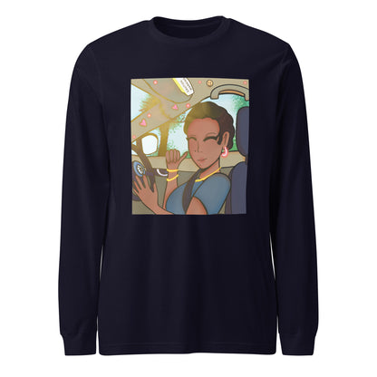 My Mom Long Sleeve Tee-long sleeve shirt-Navy-XS-mysticalcherry