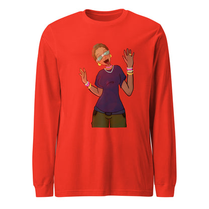 Aunty Angie Long Sleeve Tee-long sleeve shirt-Poppy-XS-mysticalcherry