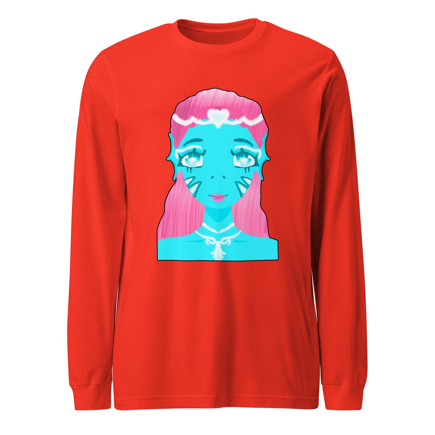 Mermaid On Land Long Sleeve Tee-long sleeve shirt-Poppy-XS-mysticalcherry