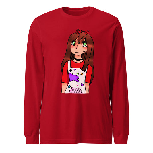 I'm The Painter Long Sleeve Tee-long sleeve shirt-Red-XS-mysticalcherry