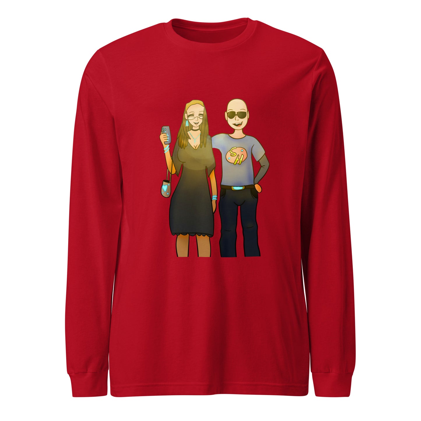 Aunt and Uncle Long Sleeve Tee-long sleeve shirt-Red-XS-mysticalcherry