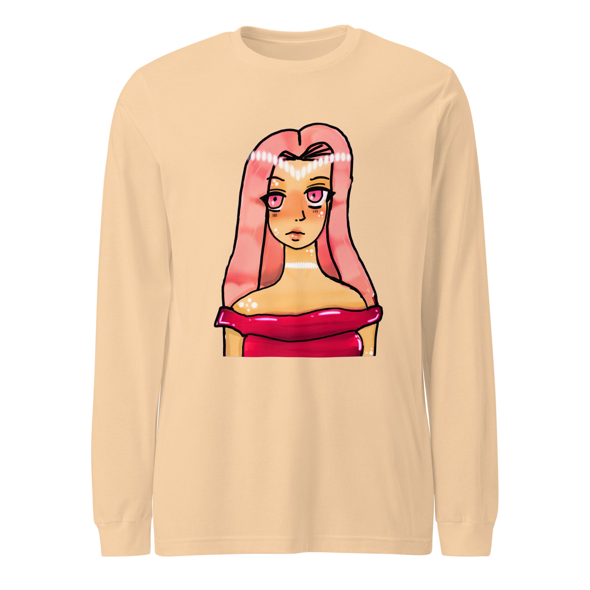 Shimmer Long Sleeve Tee-Sand Dune-XS-mysticalcherry