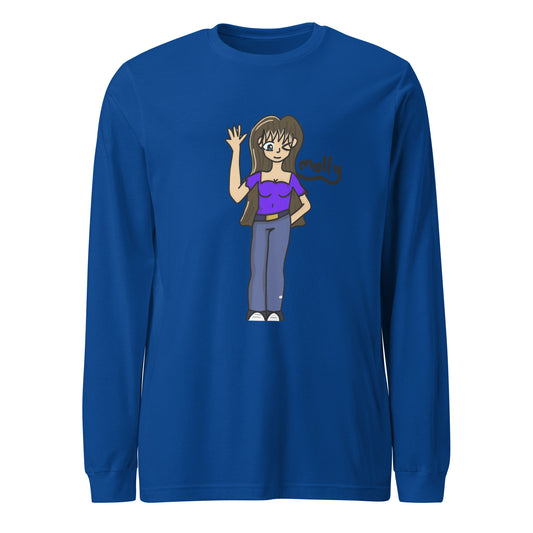 Molly Long Sleeve Tee-long sleeve shirt-True Royal-XS-mysticalcherry