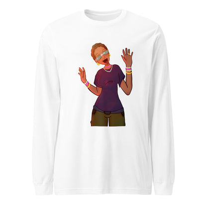 Aunty Angie Long Sleeve Tee-long sleeve shirt-White-XS-mysticalcherry