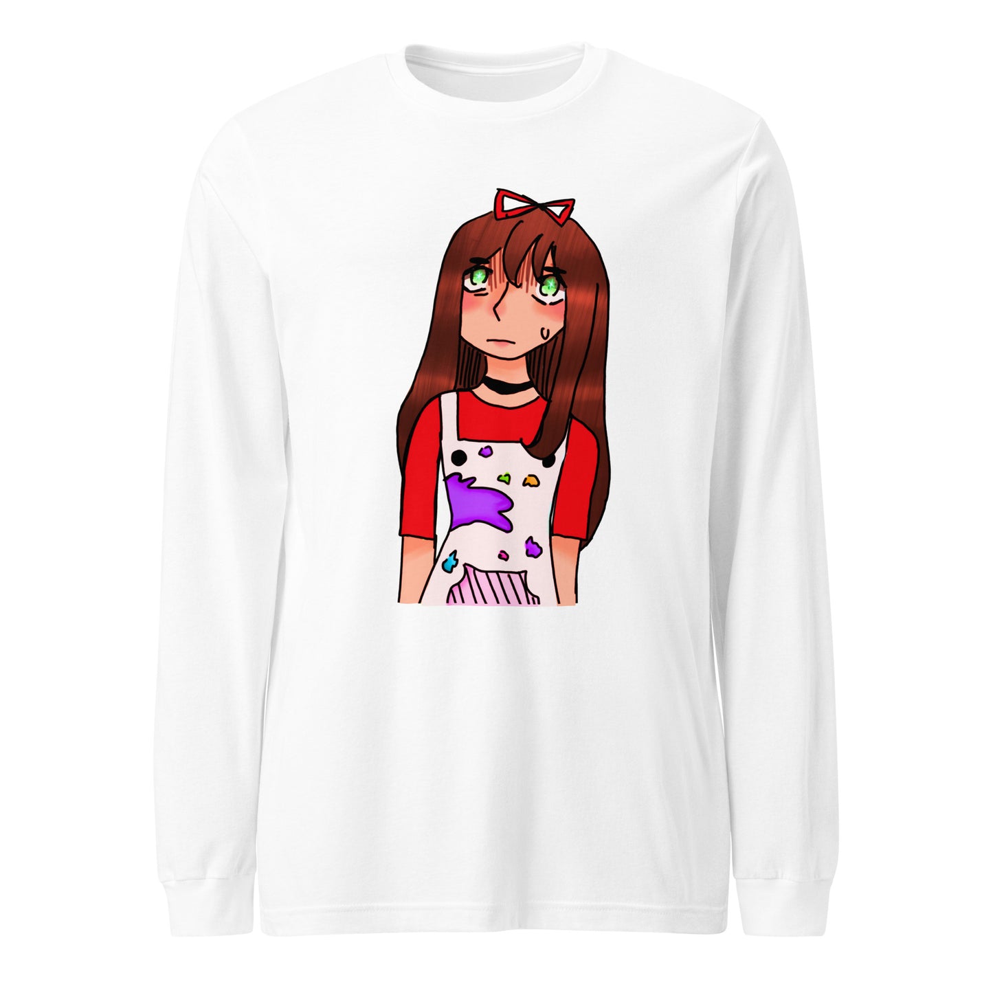 I'm The Painter Long Sleeve Tee-long sleeve shirt-White-XS-mysticalcherry