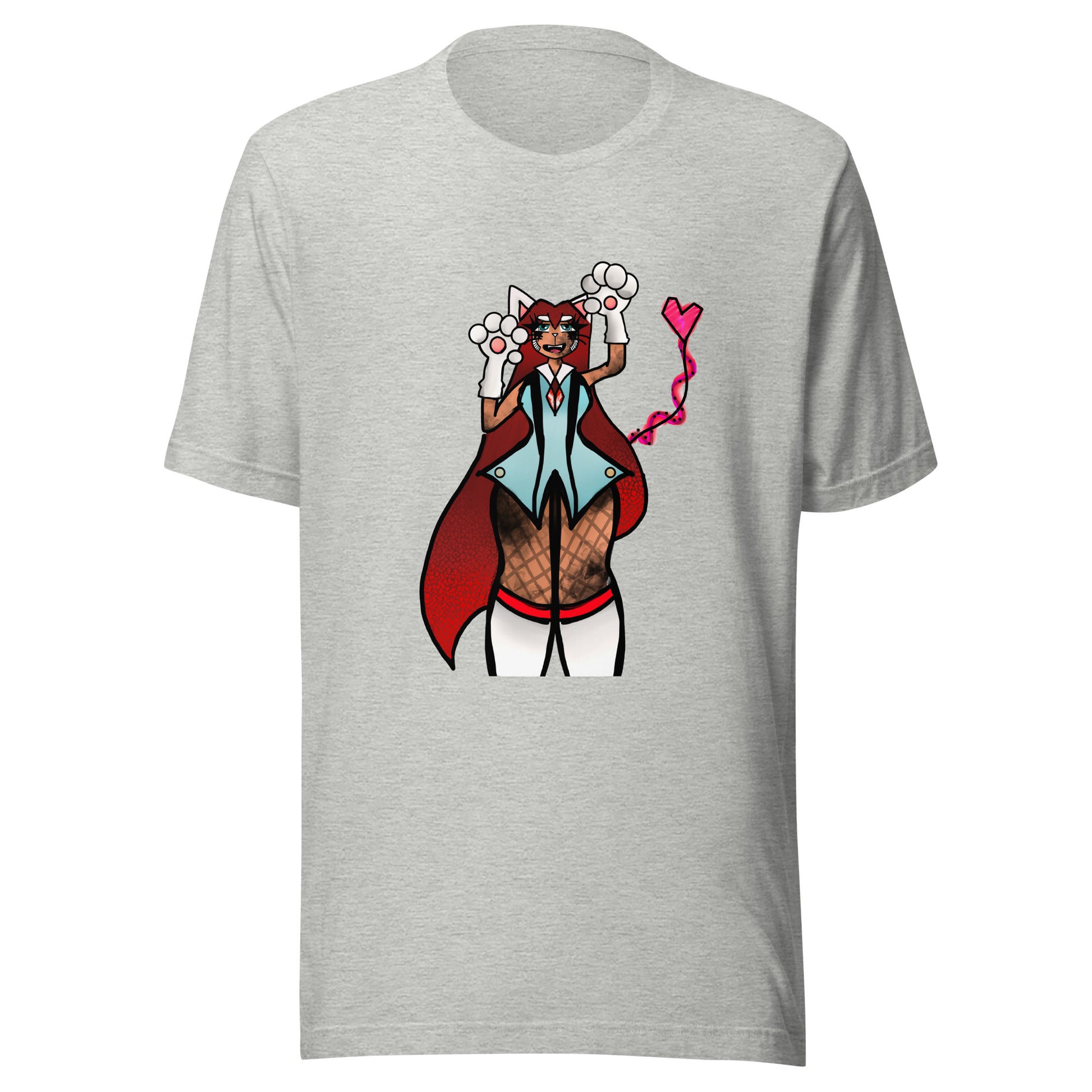 Lizbeth Niko Cat Lady T-shirt-Wearable art t-shirt-Athletic Heather-XS-mysticalcherry