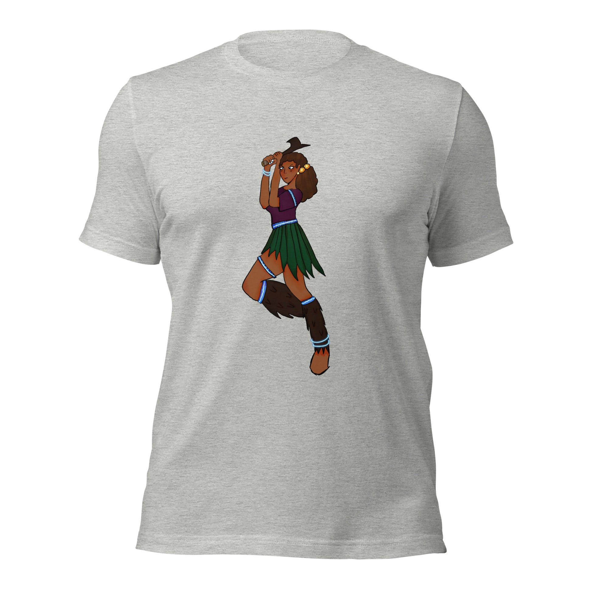 Fiji Warrior T-shirt-Wearable art t-shirt-Athletic Heather-XS-mysticalcherry