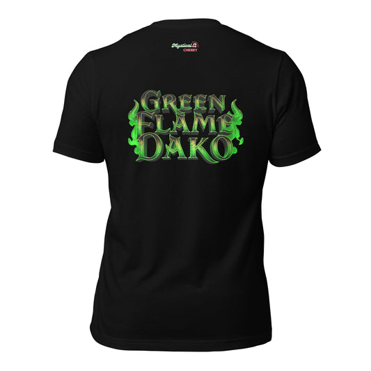 Green Flame Dako T-shirt-Wearable art t-shirt-mysticalcherry