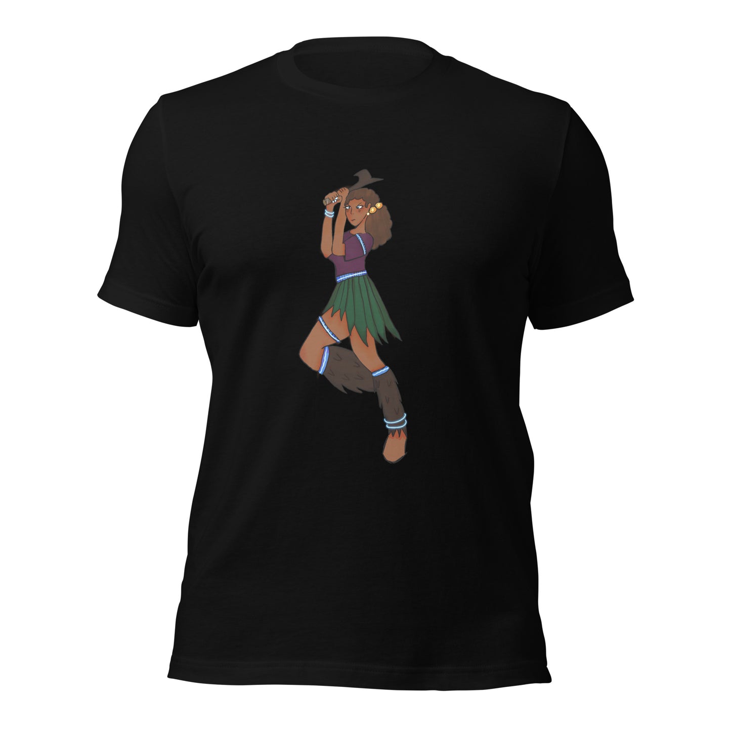 Fiji Warrior T-shirt-Wearable art t-shirt-Black-XS-mysticalcherry