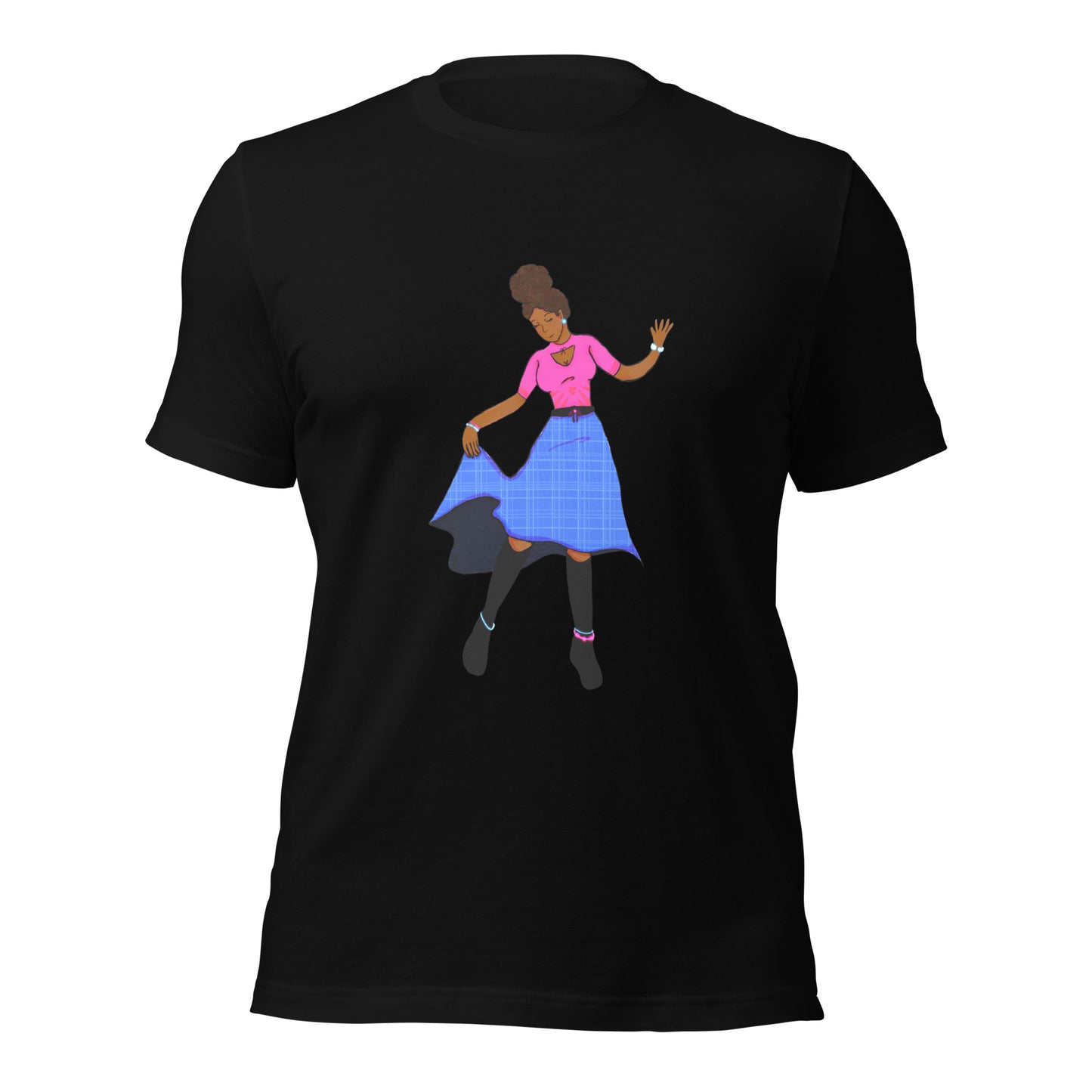 Fiji Dancer Unisex T-shirt-Wearable art t-shirt-Black-XS-mysticalcherry