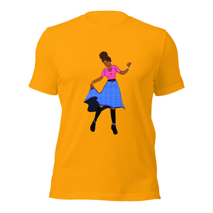 Fiji Dancer Unisex T-shirt-Wearable art t-shirt-Gold-S-mysticalcherry