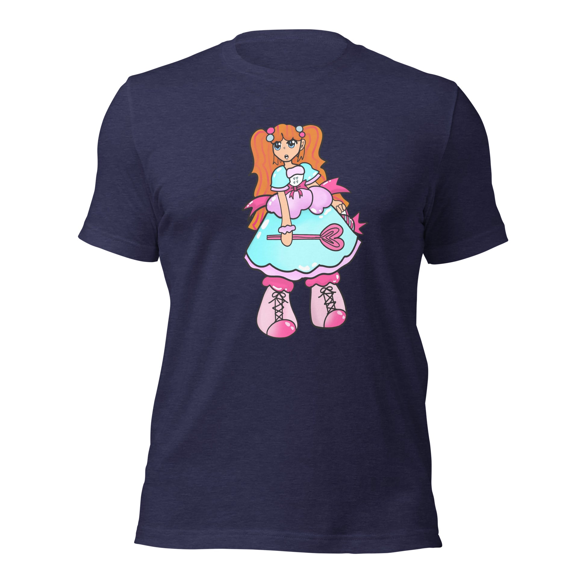 Kandie Character T-shirt-Wearable art t-shirt-Heather Midnight Navy-XS-mysticalcherry