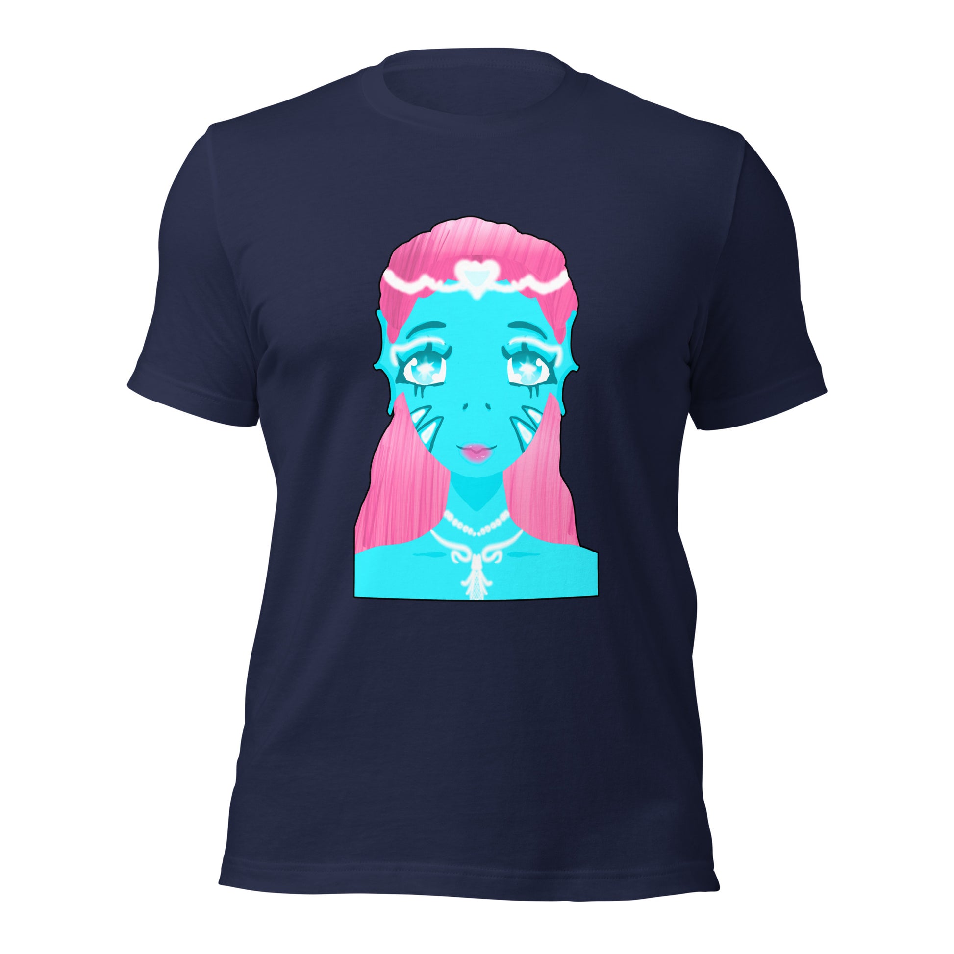 Mermaid On Land T-shirt-Wearable art t-shirt-Navy-XS-mysticalcherry