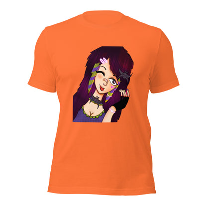 Punk Girly T-shirt-Wearable art t-shirt-Orange-XS-mysticalcherry