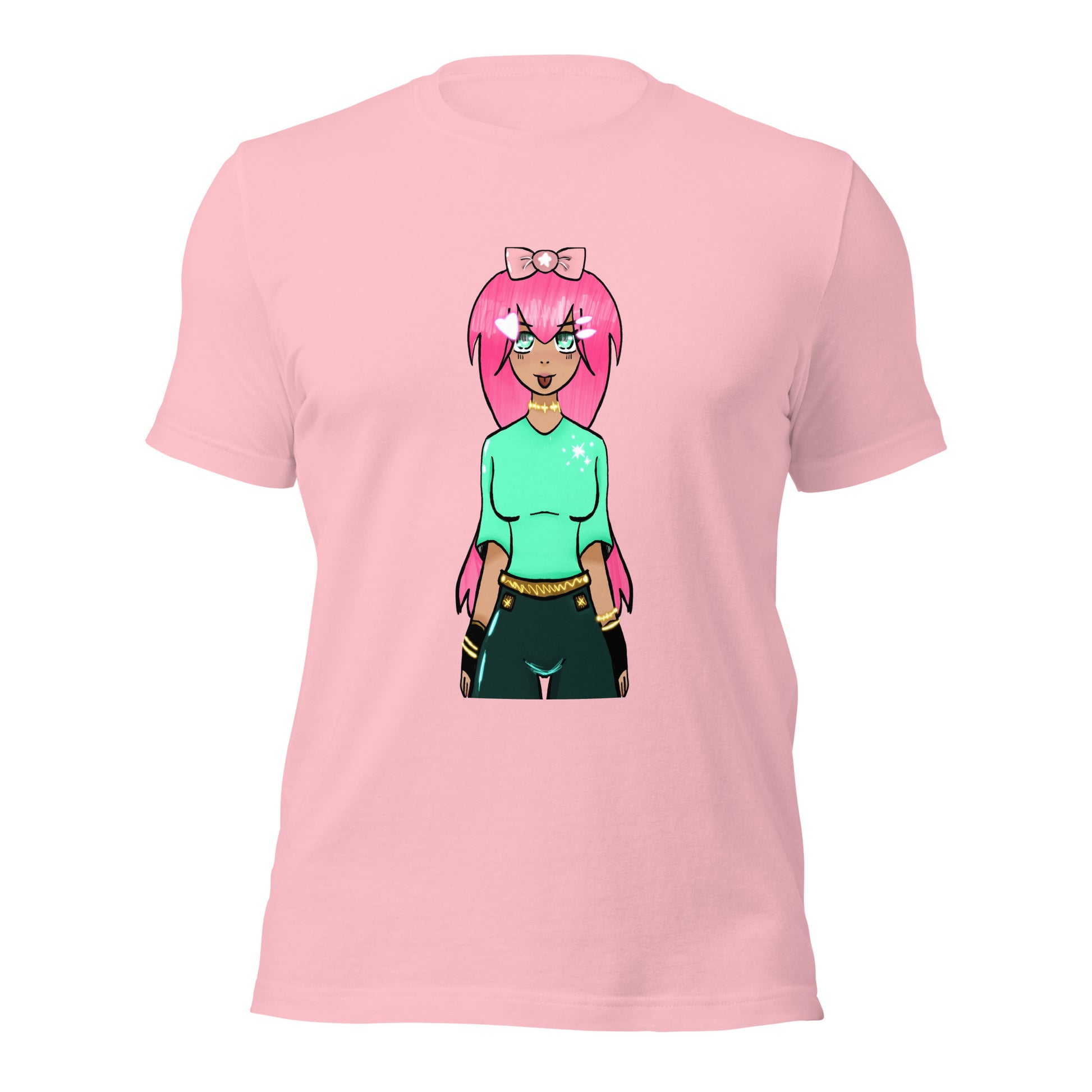 Bubble Gum Girl Tee-Wearable art t-shirt-Pink-S-mysticalcherry