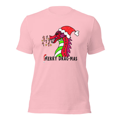 Merry Drag-Mas T-shirt-Pink-S-mysticalcherry