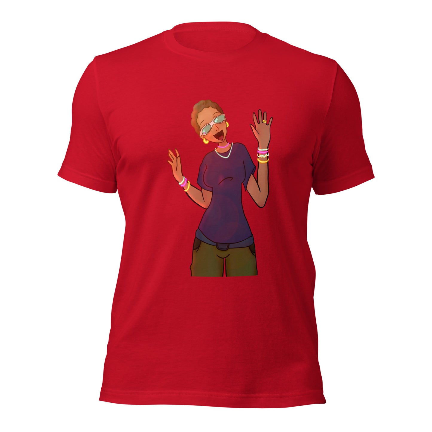 Aunt Angie -shirt-Wearable art t-shirt-Red-XS-mysticalcherry