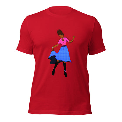 Fiji Dancer Unisex T-shirt-Wearable art t-shirt-Red-XS-mysticalcherry