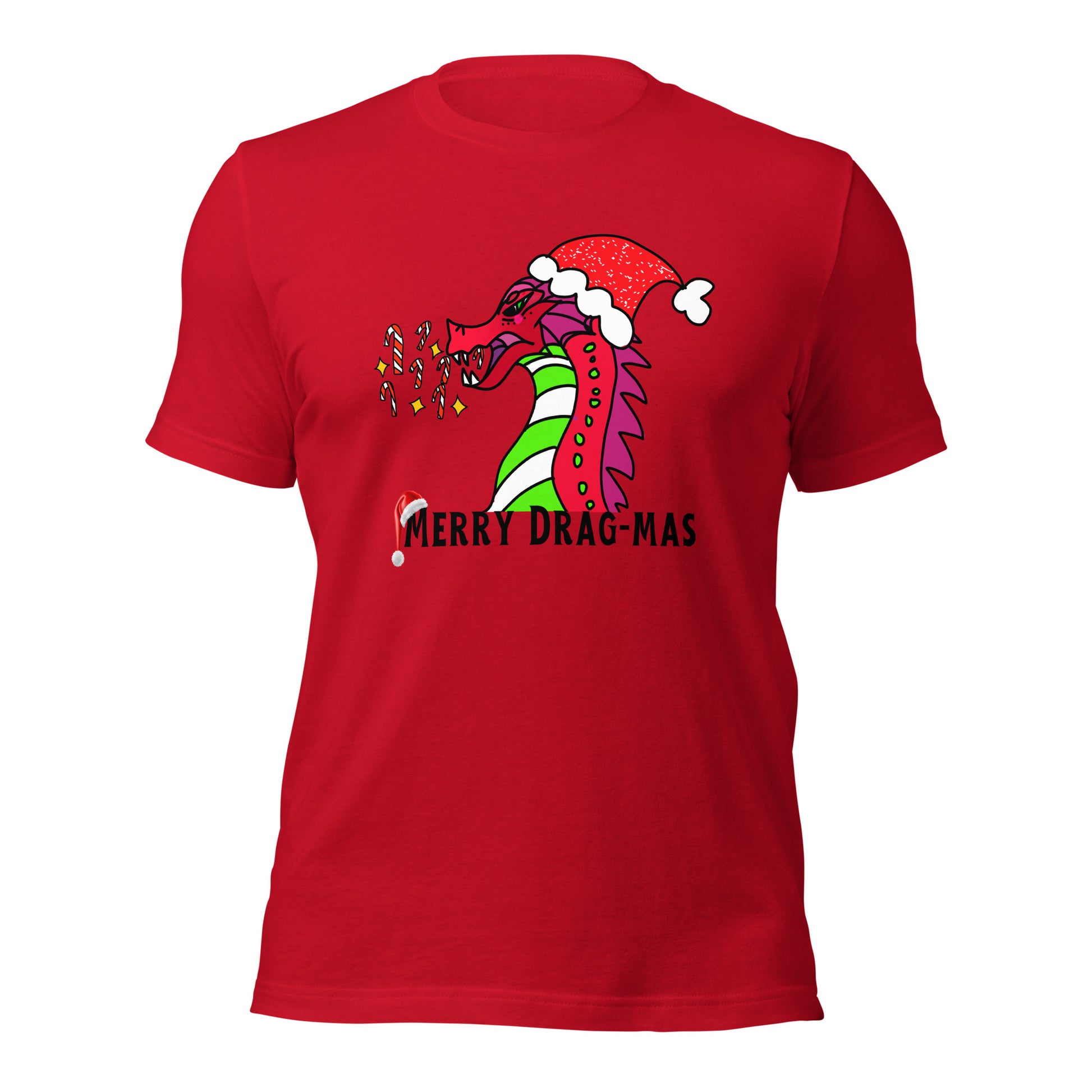 Merry Drag-Mas T-shirt-Red-XS-mysticalcherry