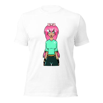 Bubble Gum Girl Tee-Wearable art t-shirt-White-XS-mysticalcherry